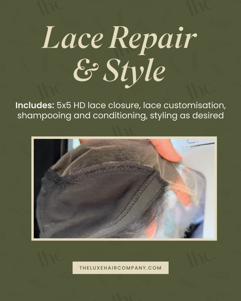 Lace Replacement, Repair & Style